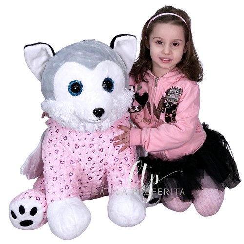 Siberian husky peluche 60cm - siberian,