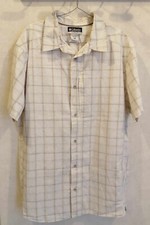 Chemise blanc cassé carreaux coton coupe sport t44 Columbia (4408069)