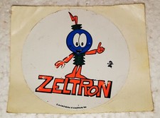 grand autocollant ZELTRON - ANTENNE 2 récré A2 - Vintage années 70-80