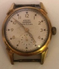 MONTRE JESI WATERPROOF ANCRE 15 RUBIS MECANIQUE NUMEROTE DOS FONCTIONNE