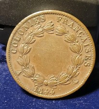 COLONIE FRANCAISE 5 CENTIMES 1844 a Louis philippe Ier