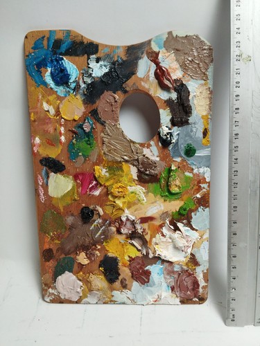 Ancienne palette peintre - palette,