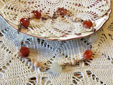 Collier ancien perles pierres