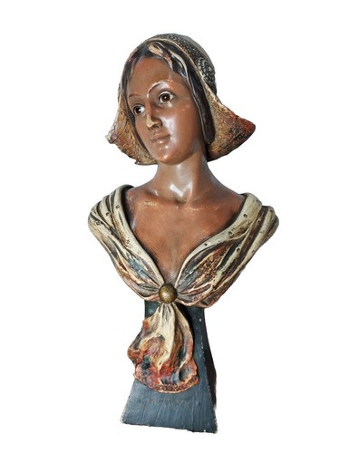 Statue buste femme hollandaise - statue,