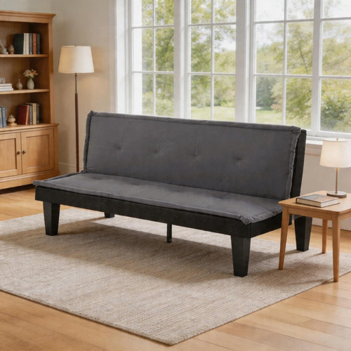 Faux suede futon sofa - 62.99",