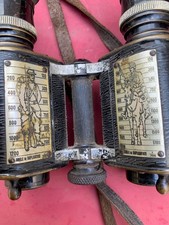 Jumelles mod 1896 télémètre  x 7 - France Poilu WW1 - off officier IC 19035