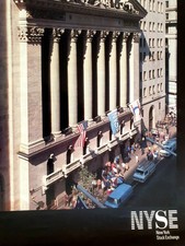 NYSE - WALL STREET - ORIGINAL VINTAGE POSTER 90'S