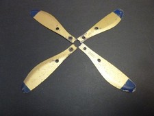 4 helices anciennes meccano avion 90MM