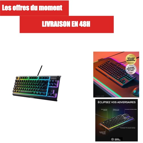 Steelseries apex tkl clavier - 3,