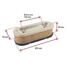 Filtre à air moteur BRIGGS &