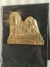 Lhasa Apso Plaque Welcome/