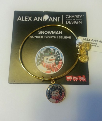 Alex and ani snowman bangle - and,