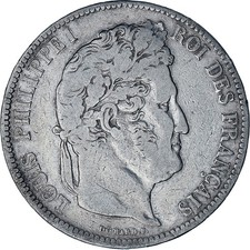 Monnaie, France, Louis-Philippe, 5 Francs, 1841, Lille, TB+, Argent