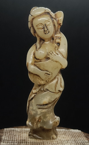 Ancienne sculpture jade - sculpture, en