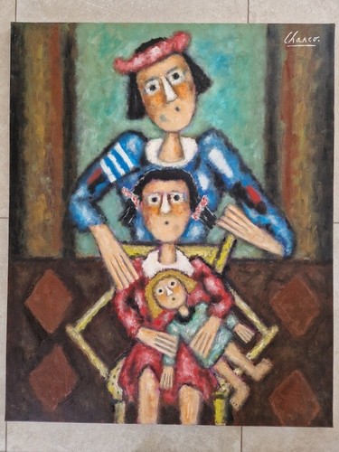 Roland chanco huile sur toile - sur,