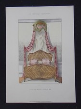 LA TENTURE FRANÇAISE 1904 - Lit de bout Louis XV - ameublement décoration 110