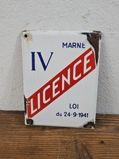 Plaque émaillée de bistrot pour la Licence IV - Objet de Bistrot