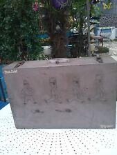 ANCIENNE VALISE PEINTE EN BOIS, MILITAIRE