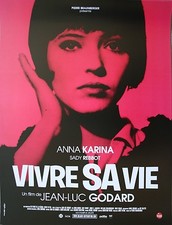 Live Sa Vie Plakat Kino Gerollt 53x40 Rolled Movie Plakat Jean-Luc Godard
