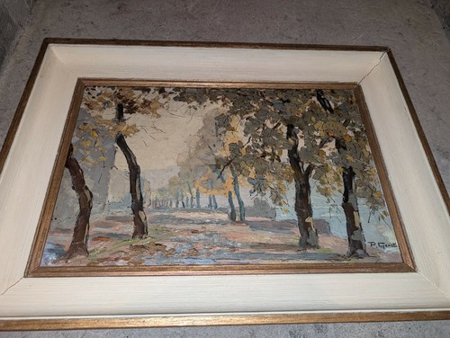 Tableau double face huile sur - huile,