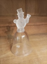 Cloche Cristal Bonhomme De Neige 