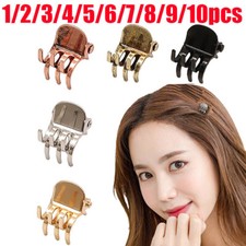 1 À 9 Mini Pinces À Cheveux Simples En Forme De Crabe Grandes Barrettes /