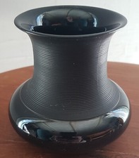 Vase en céramique noire Rosenthal signé