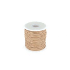 Lacet en cuir Rond - NATUREL