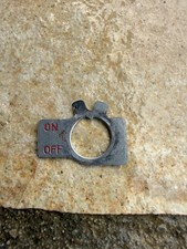 Plaque Bouton Arrêt Allumage Tronçonneuse Homelite XL2 Automatic