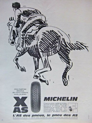 Publicité 1968 michelin pneu - publicitÉ,