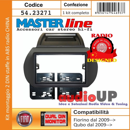 Masque radio din fiat qubo - din,