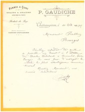 CHATEAUGIRON (35) POMMES à CIDRE / GRAINS / GRAINES "P. GAUDICHE" en 1907