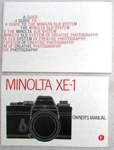Manuel mode emploi minolta - mode,