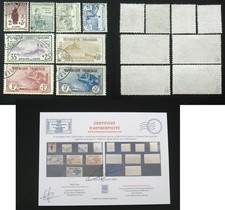 n° 148 à 155 1° série ORPHELINS oblit cote 3200€ signés + certificat