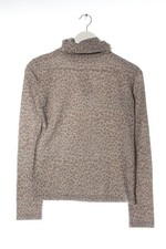 ZARA Pull-over à col roulé Dames Pull T EU 36 gris clair-brun style décontracté