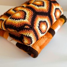 Plaids crochet vintage faits