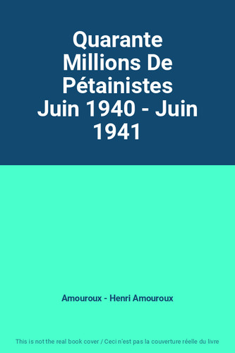 Quarante millions - quarante,