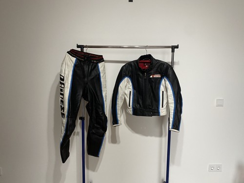 Combinaison moto cuir vintage