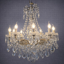 Lustre ancien en bronze et