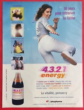 Publicité de presse: Aliment ARKOPHARMA 4.3.2.1 Energy  Pèse personne TERRAILLON