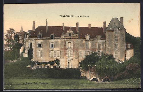 Cpa vendeuvre château - château,