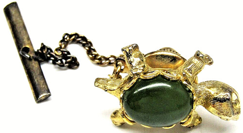 Gold tone sea turtle tie - sea,