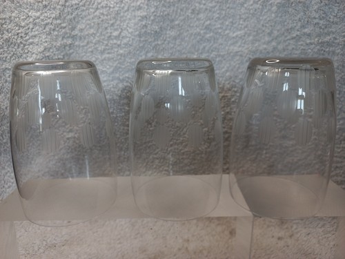 Lot verres decor - de,