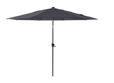 Proloisirs Parasol pour Jardin Inclinable Avec Poignée Diamètre 300CM Gris