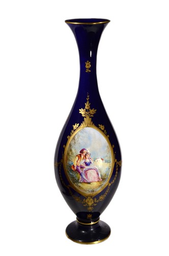 Vase bleu cobalt de - cobalt, (bleu