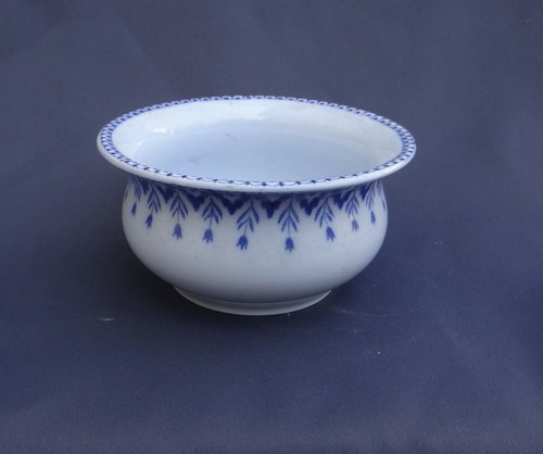 Ancien pot confiture bleu jam - confiture,