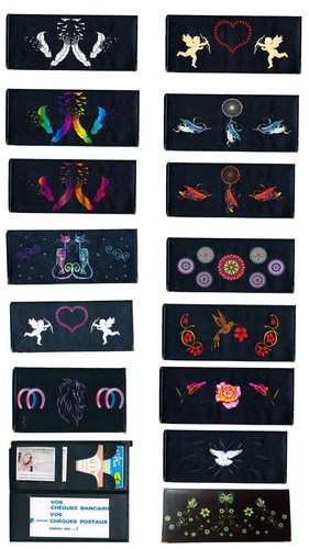 Porte chequier long fantaisie - porte,