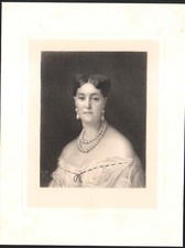 1890 Gravure Portrait de