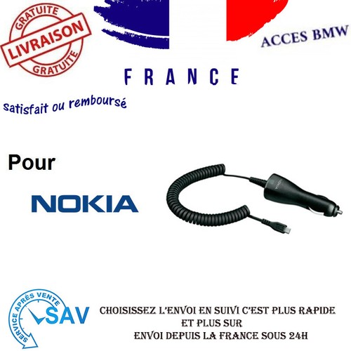 Chargeur voiture nokia - voiture, dc-6