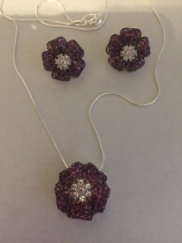 Parure bijou boucle - d, oreille